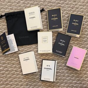 CHANEL Les Eaux de Chanel Fragrance Set with Authentic Pouch